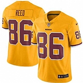 Nike Men & Women & Youth Redskins 86 Jordan Reed Gold Color Rush Limited Jersey,baseball caps,new era cap wholesale,wholesale hats